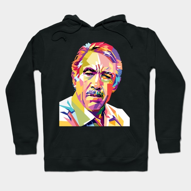 Anthony Quinn Portrait Illustration Hoodie by RJWLTG